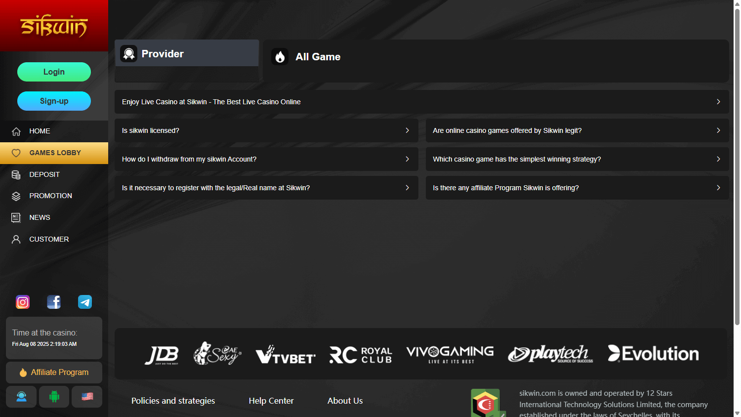 sikwin_casino_game_gallery_desktop