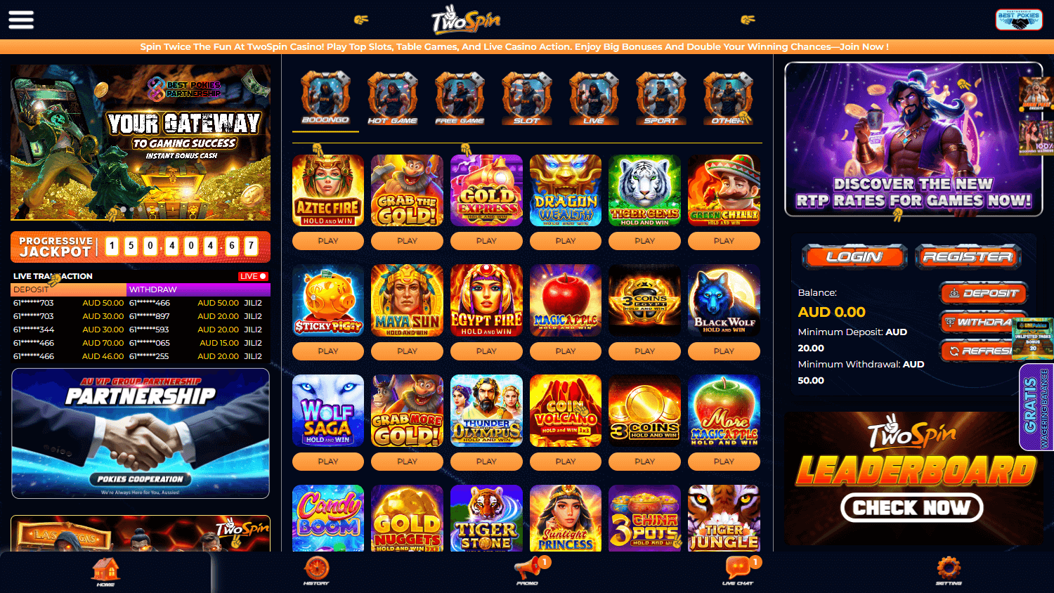 twospin_casino_homepage_desktop