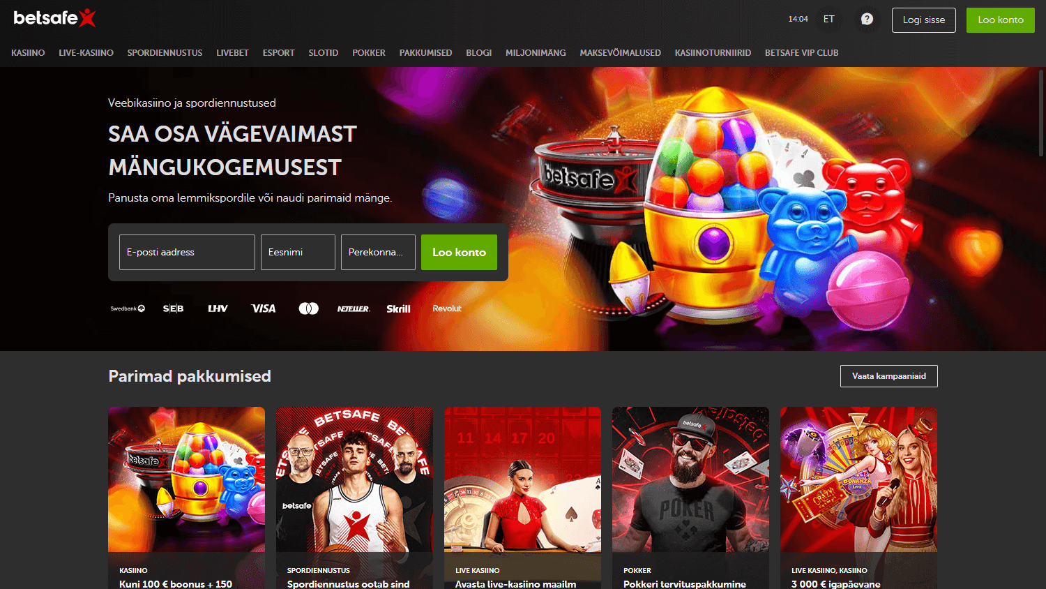 betsafe_casino_ee_homepage_desktop