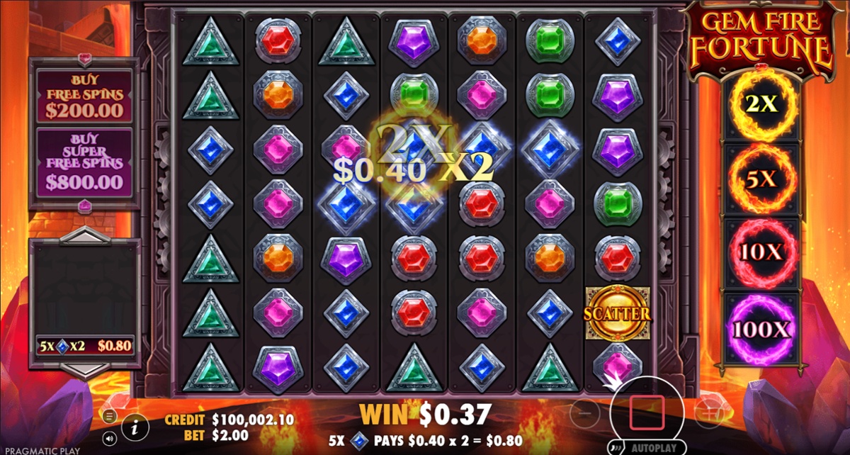 Gem Fire Fortune - Multiplier Win