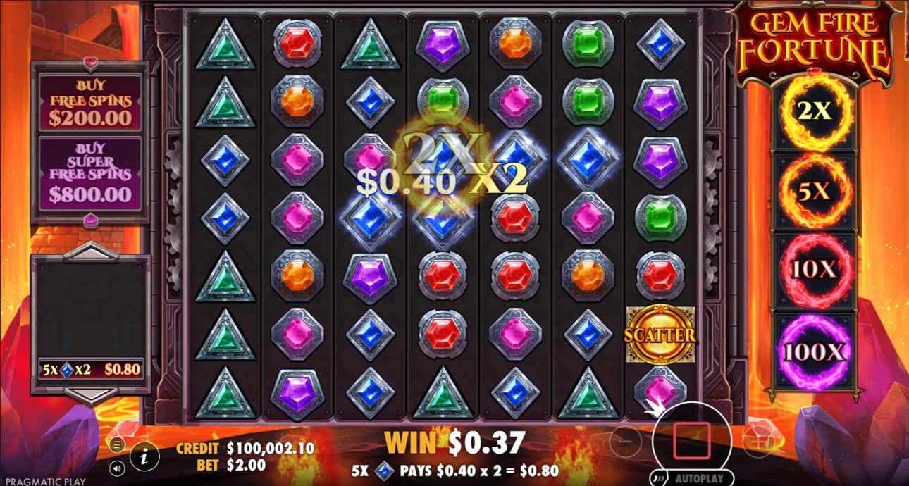Gem Fire Fortune - Multiplier Win