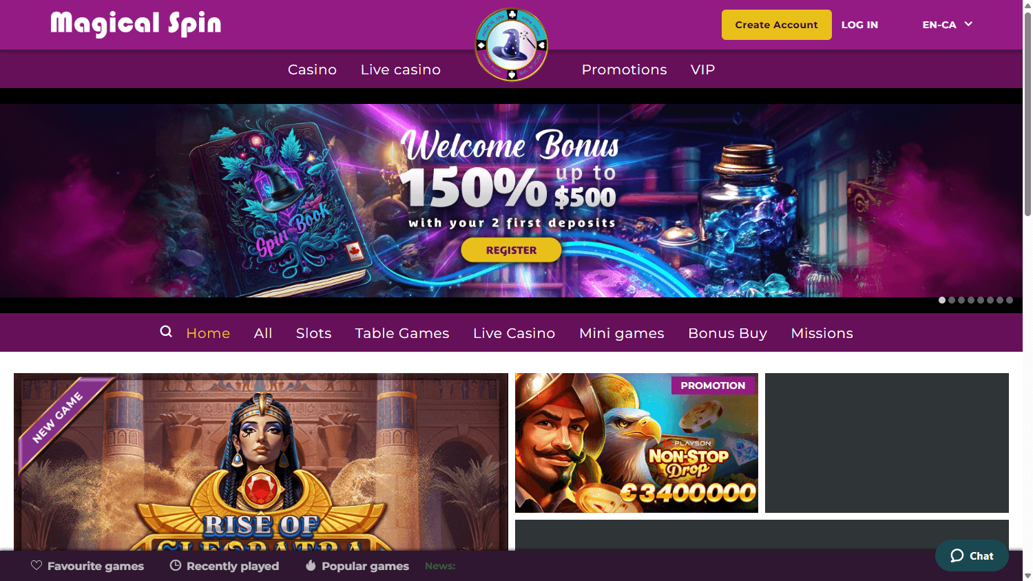 magical_spin_casino_homepage_desktop