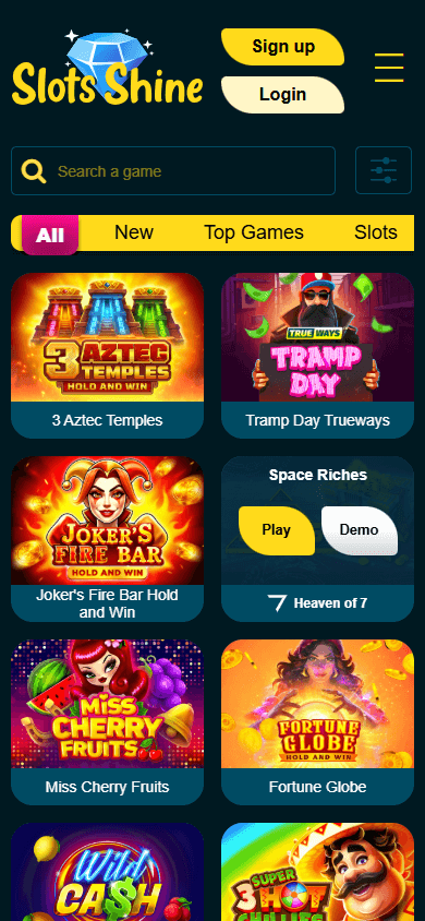 Slots_Shine_Casino_game_gallery_mobile