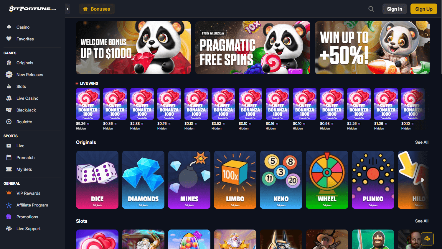 bitfortune_casino_homepage_desktop