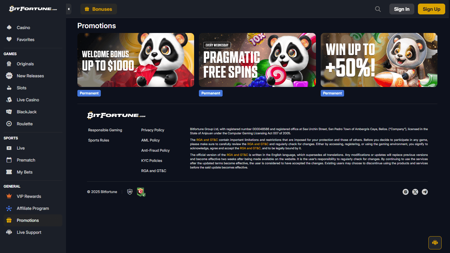 bitfortune_casino_promotions_desktop