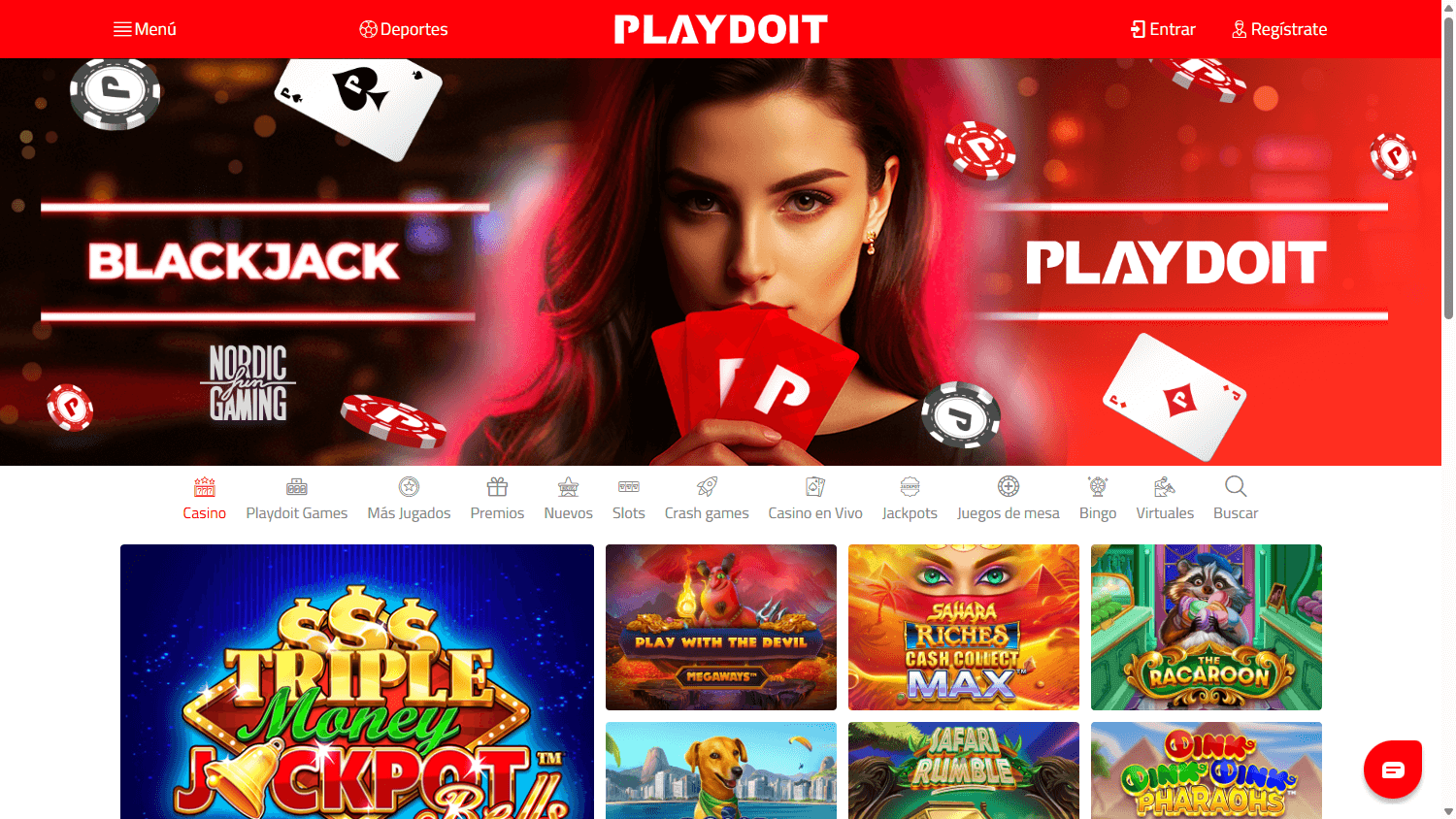 Playdoit_Casino_homepage_desktop