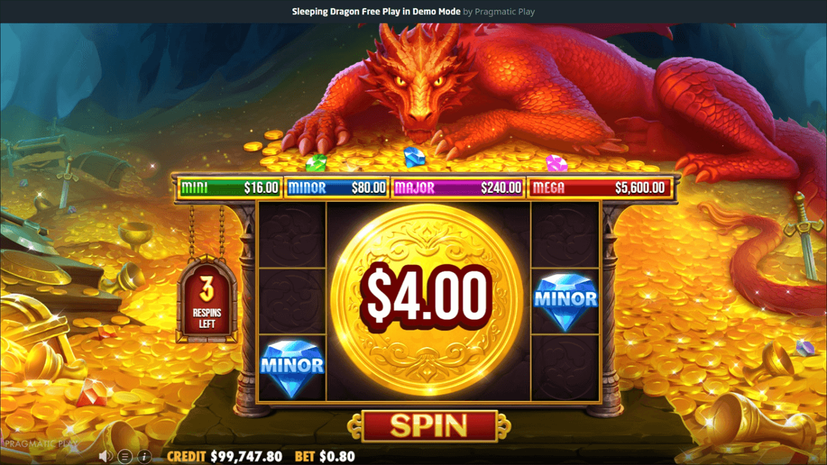 Sleeping Dragon free spins