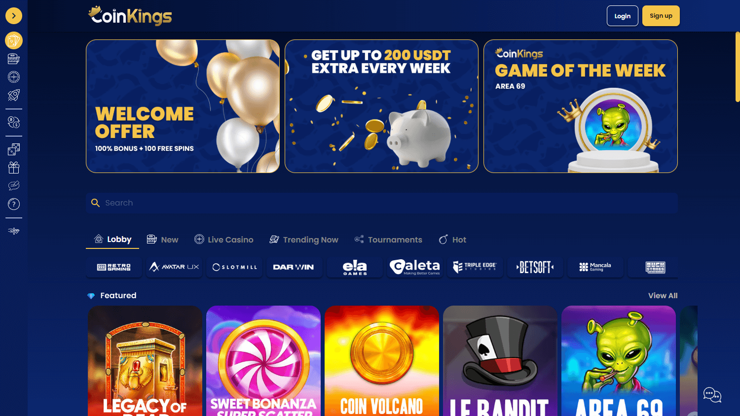 CoinKings_Casino_homepage_desktop