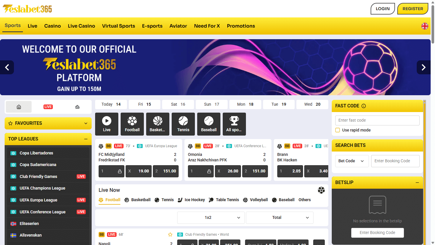 TeslaBet365_Casino_homepage_desktop