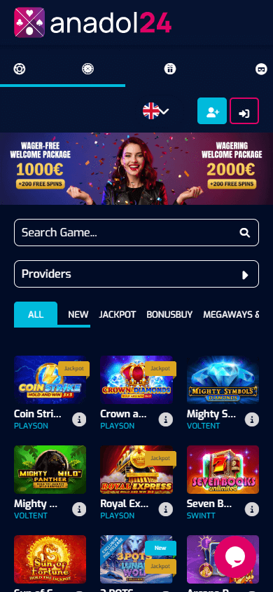 Anadol24_Casino_homepage_mobile