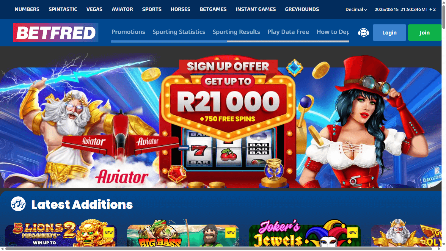 Betfred_Casino_ZA_homepage_desktop