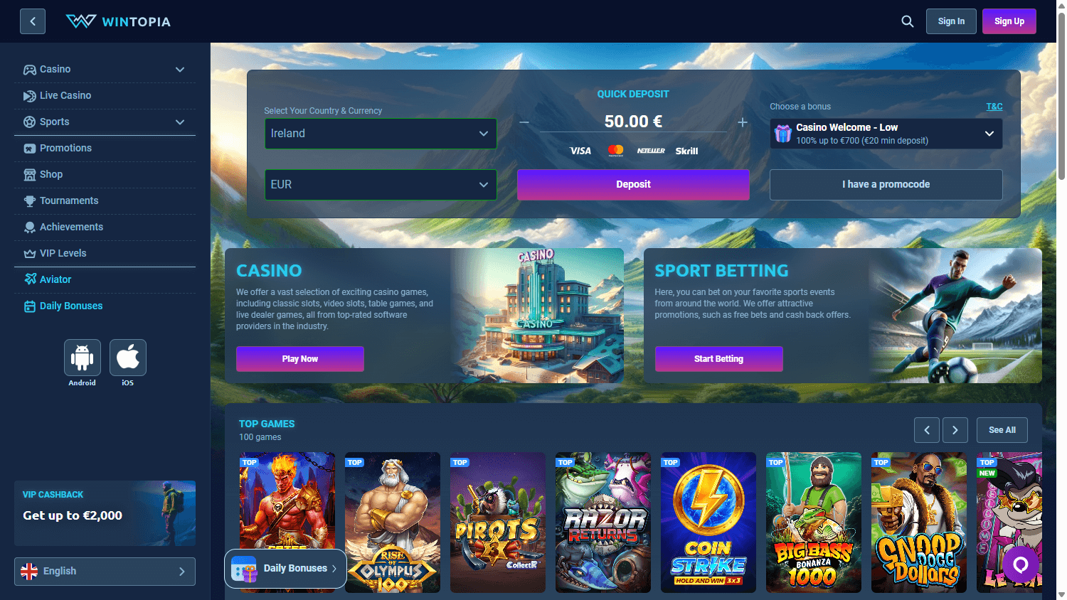 wintopia_casino_homepage_desktop