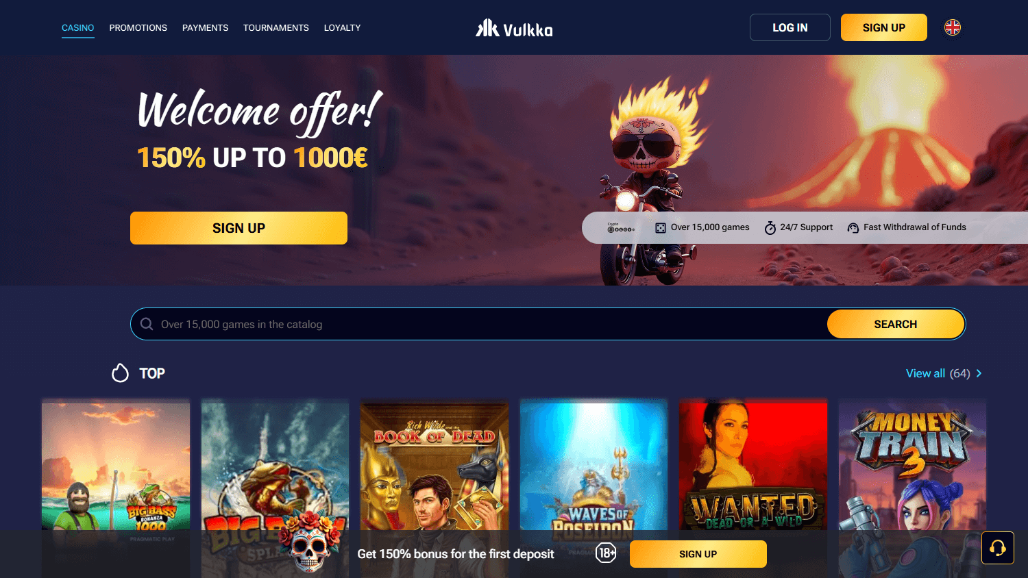 vulkka_casino_homepage_desktop