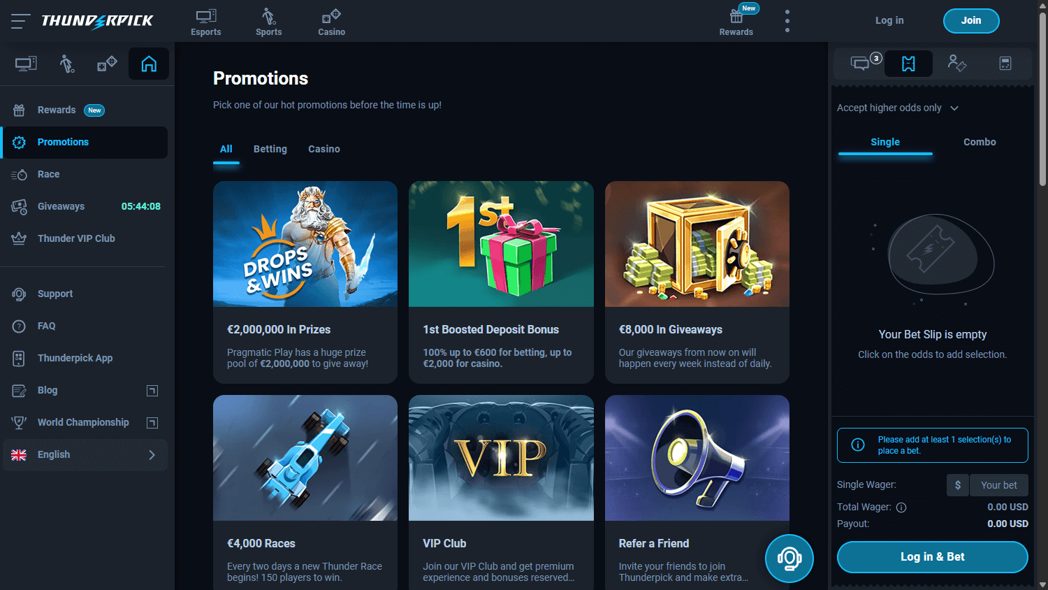 thunderpick_casino_promotions_desktop