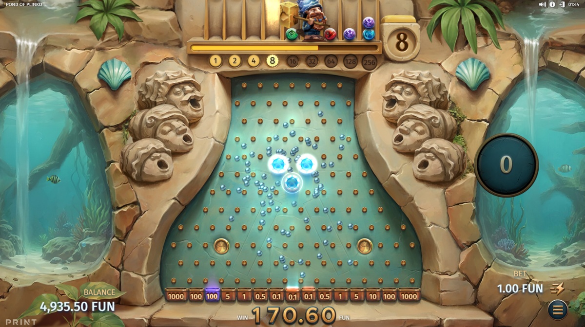 Pond of Plinko - Plinko bonus feature