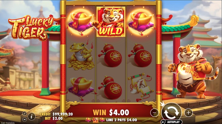 Lucky Tiger slot win