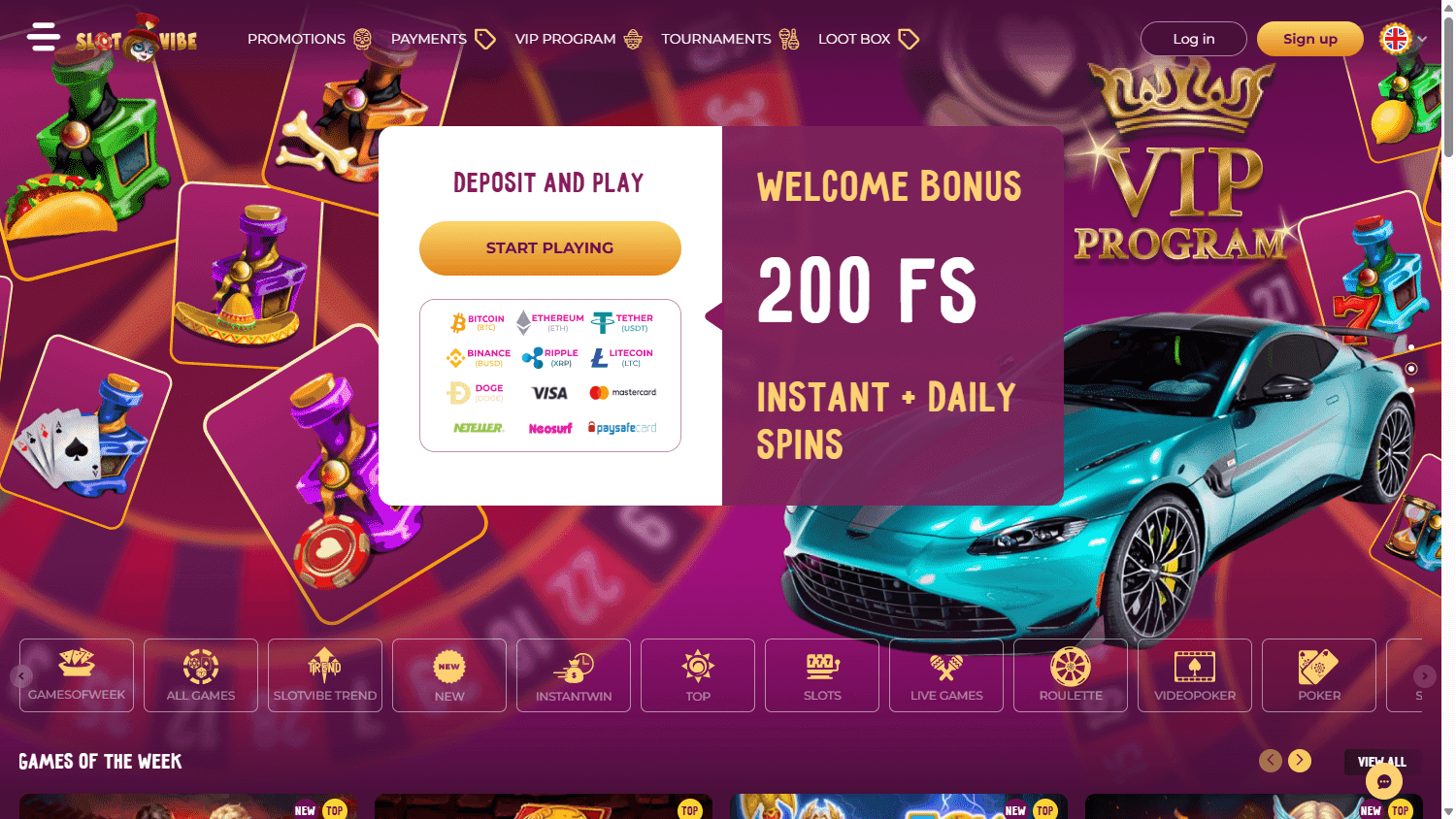 Slotvibe_Casino_homepage_desktop