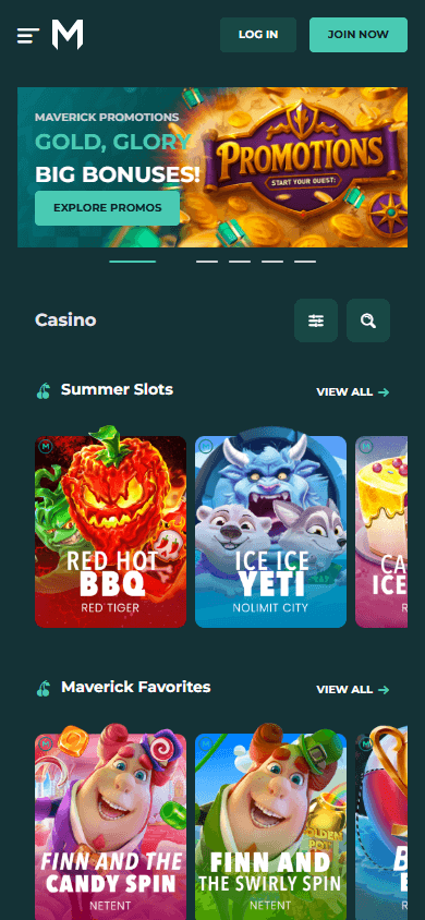 Maverick_Games_Casino_game_gallery_mobile