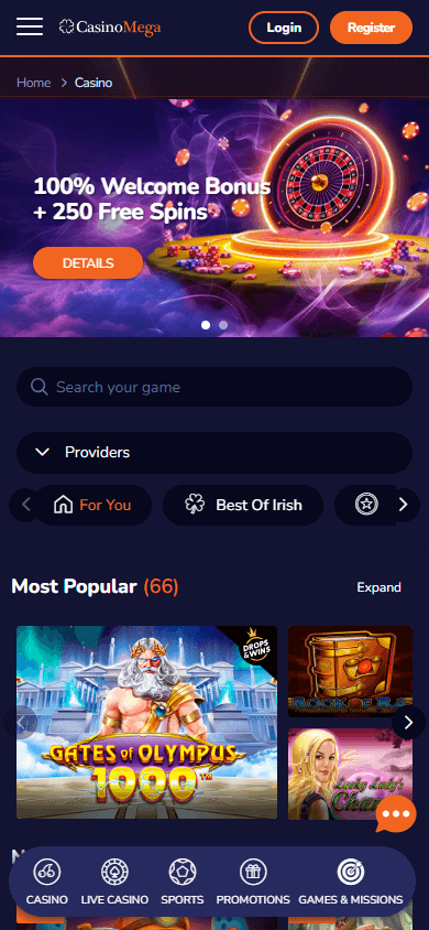 casinomega_homepage_mobile