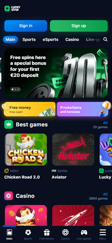 Lucky_Star_Casino_homepage_mobile