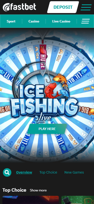 FastBet_Casino_homepage_mobile