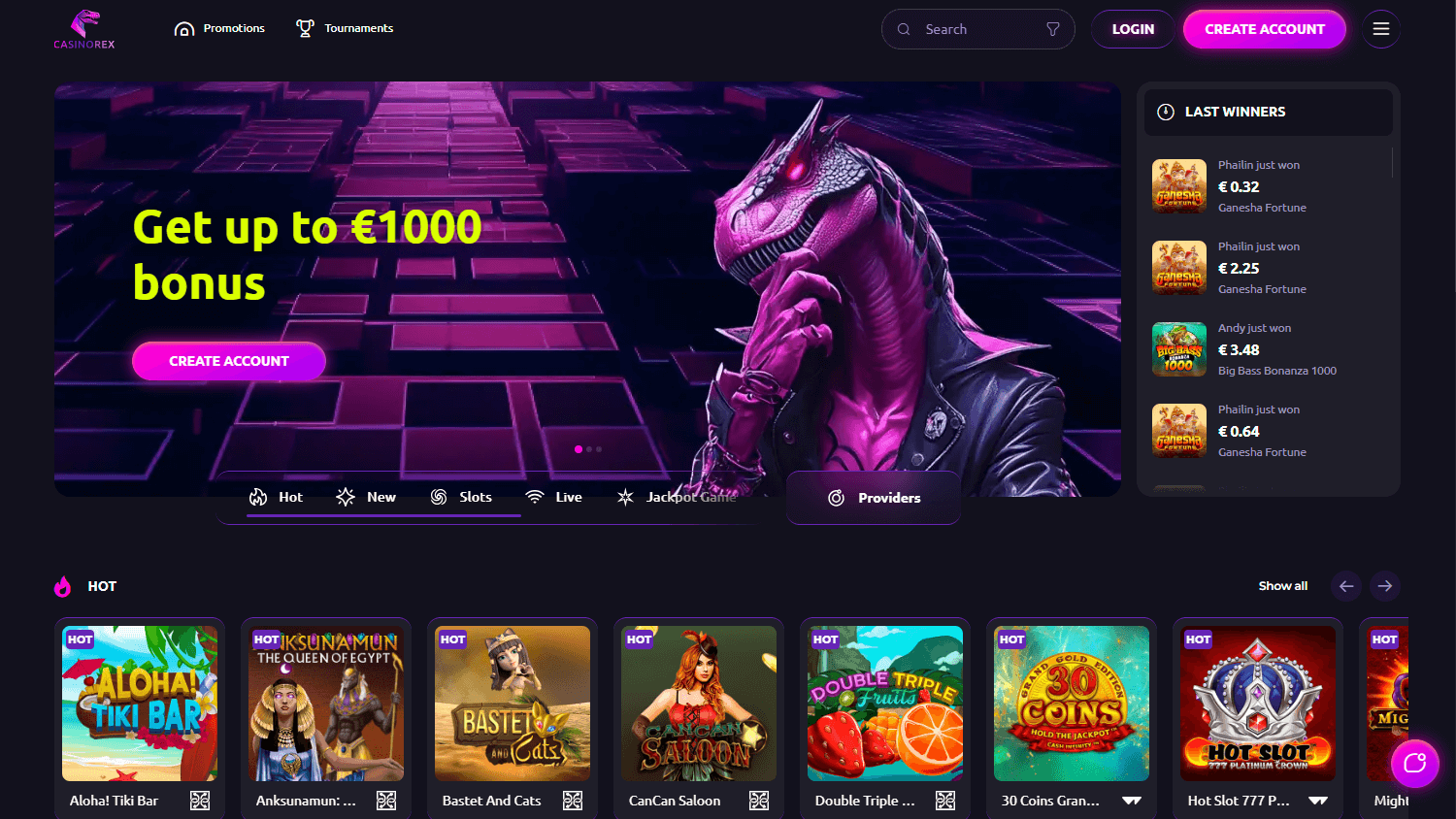 Casinorex_homepage_desktop