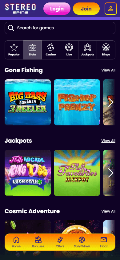 Stereo_Spins_Casino_game_gallery_mobile
