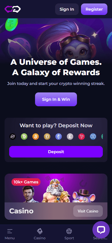Crypto-Games.io_Casino_homepage_mobile