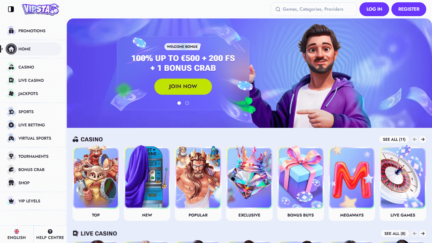 vipsta_casino_homepage_desktop