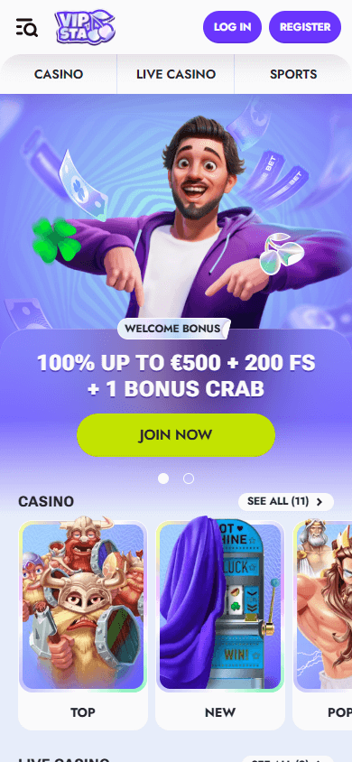 vipsta_casino_homepage_mobile