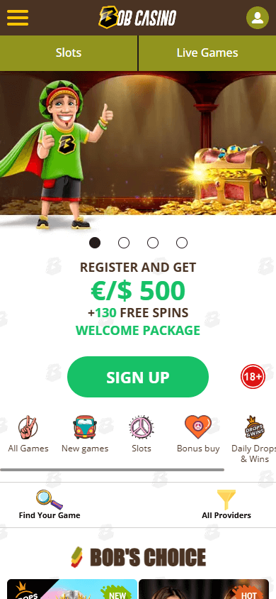 bob_casino_homepage_mobile