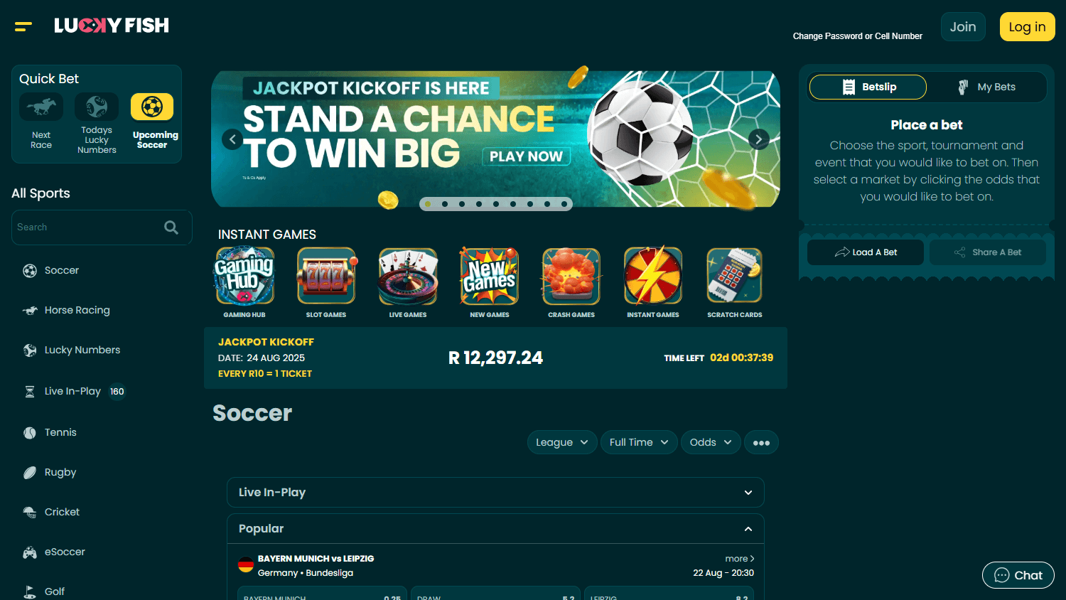 Lucky_Fish_Casino_homepage_desktop