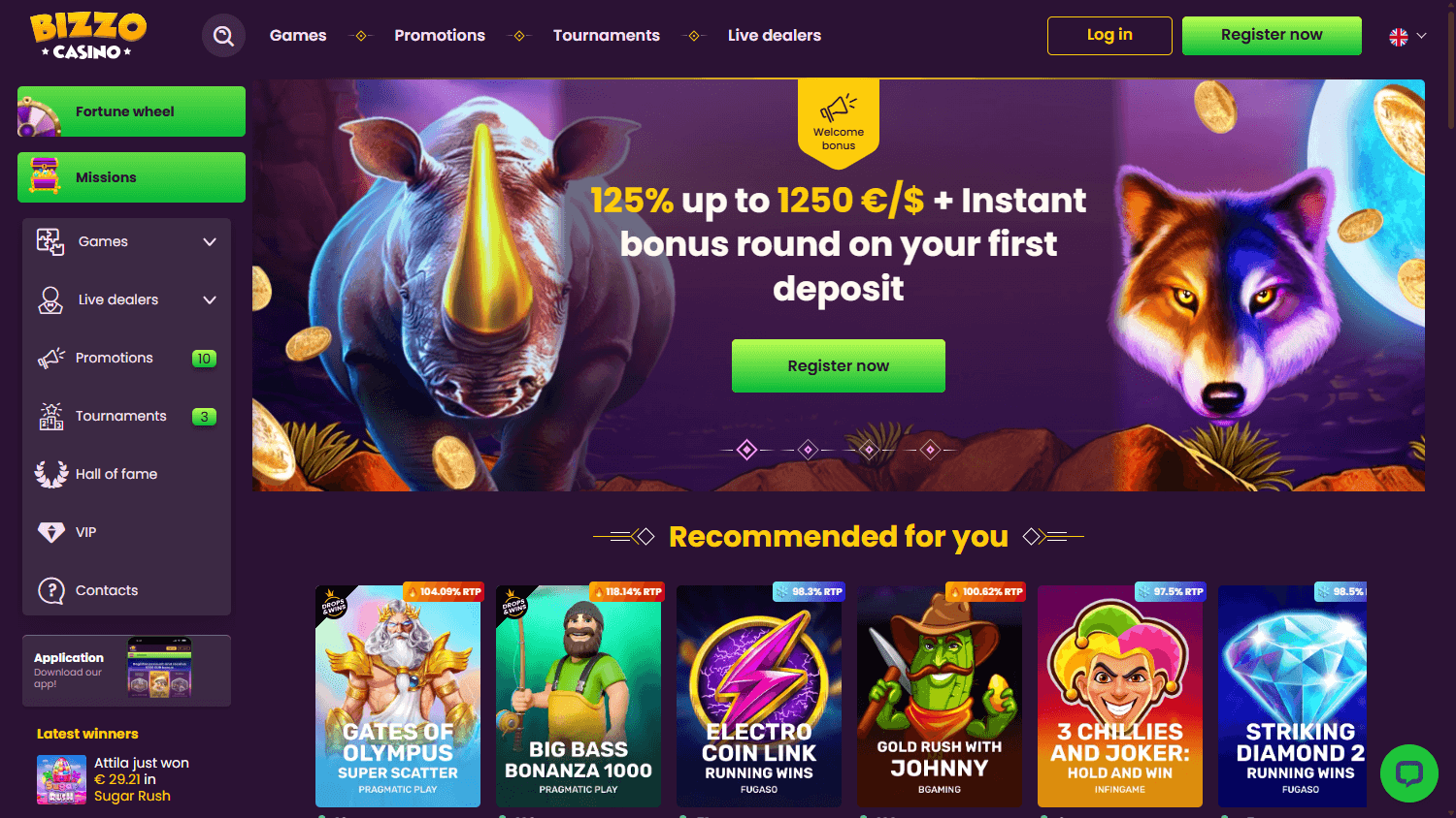 bizzo_casino_homepage_desktop