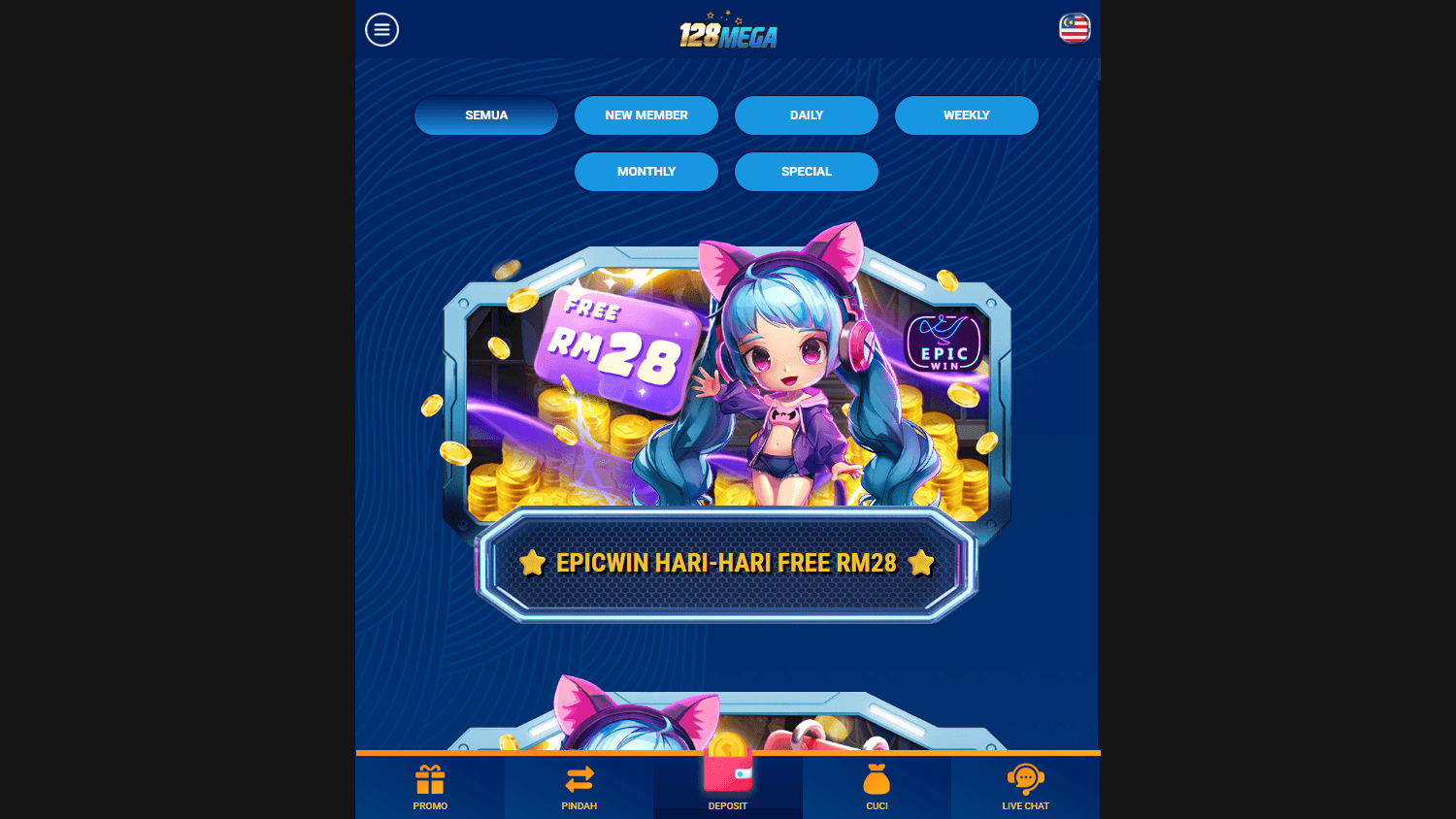 128mega_casino_promotions_desktop