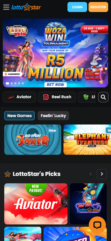 LottoStar_Casino_homepage_mobile