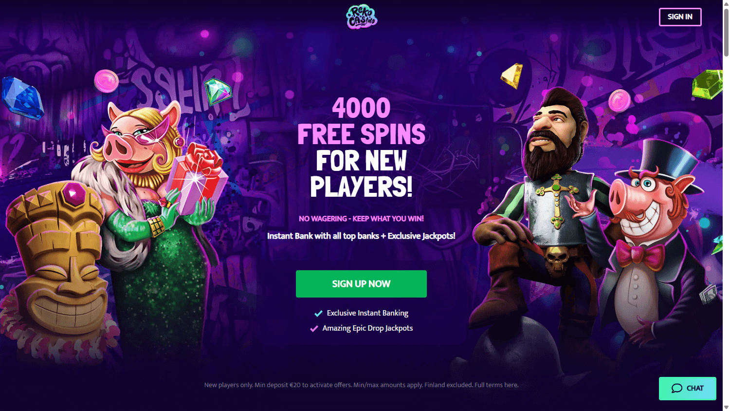 Reko_Casino_homepage_desktop