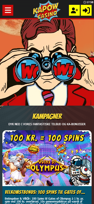 Kapow_Casino_promotions_mobile