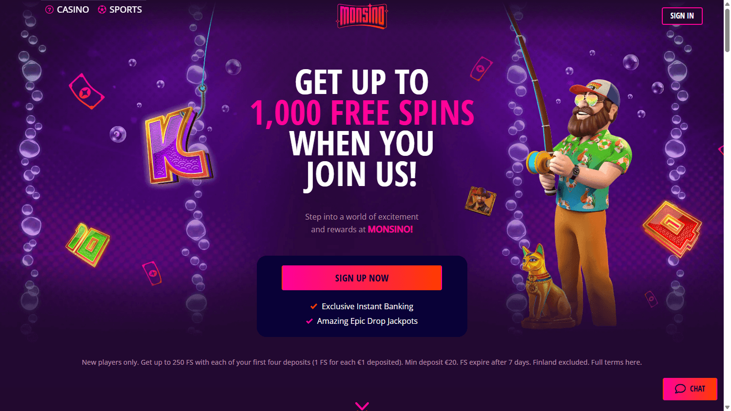 Monsino_Casino_homepage_desktop