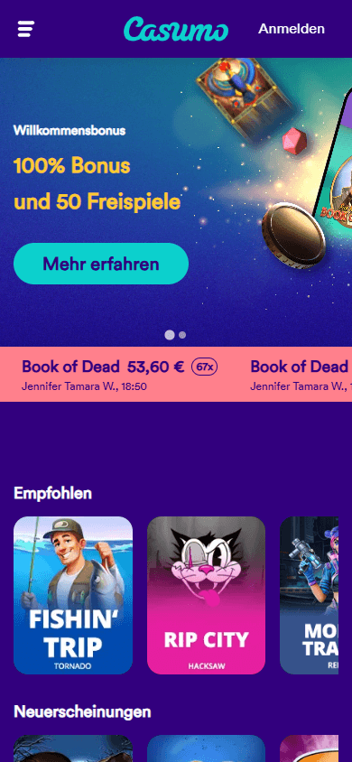 Casumo_Casino_DE_homepage_mobile