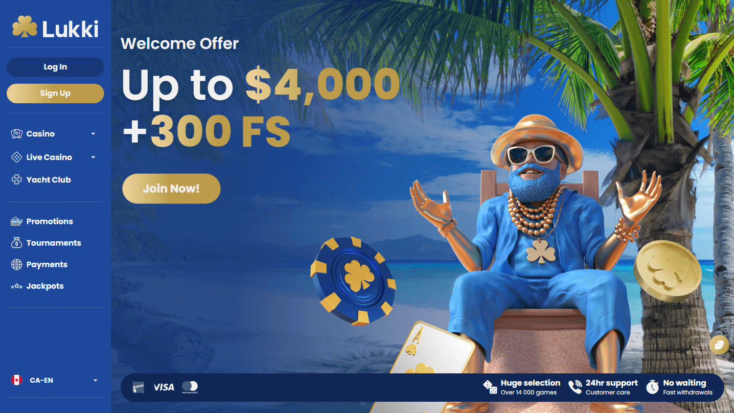 Lukki_Casino_homepage_desktop