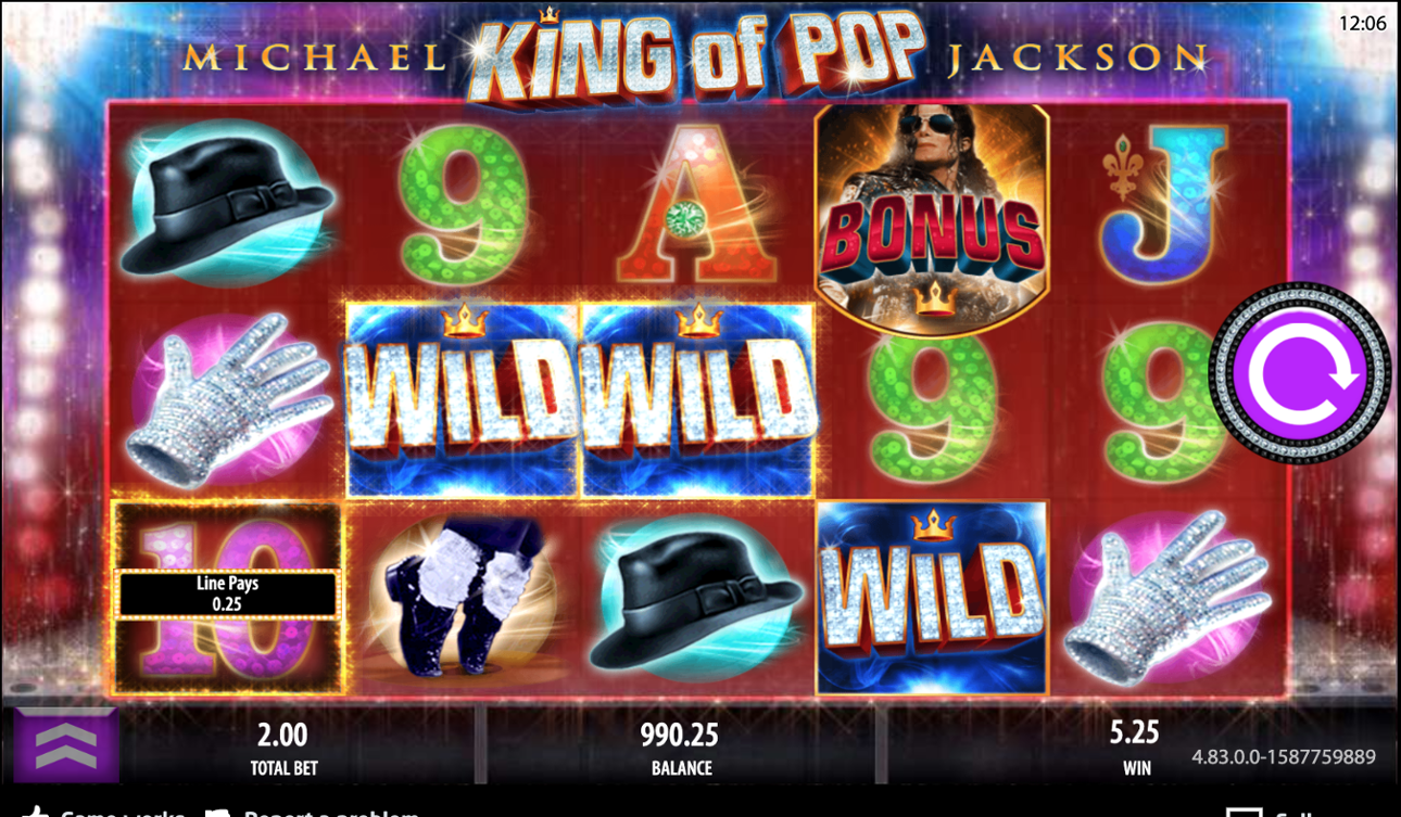 Michael Jackson slot win