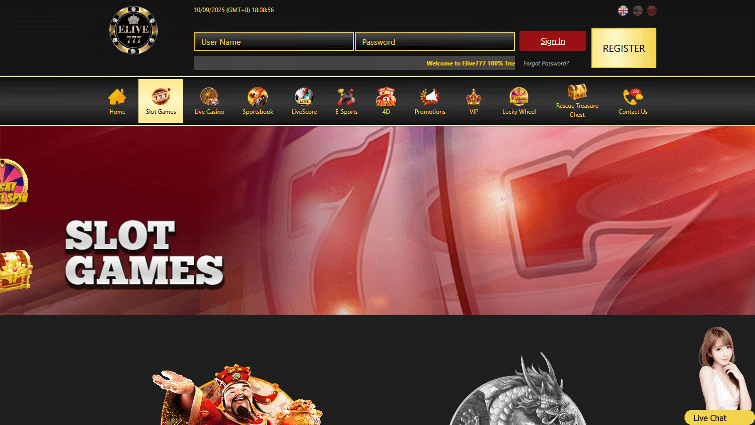 Elive777_Casino_game_gallery_desktop