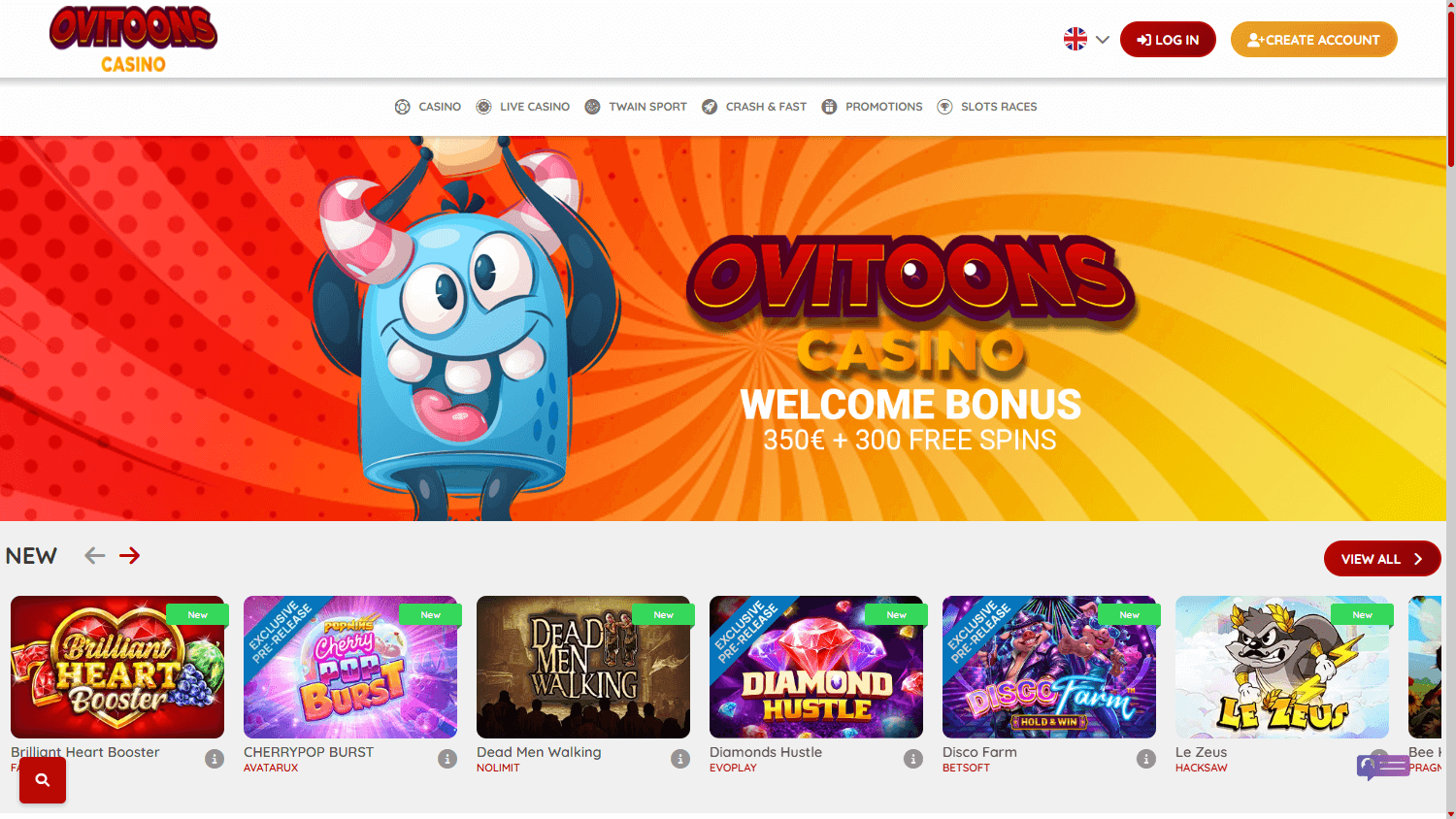 Ovitoons_Casino_homepage_desktop