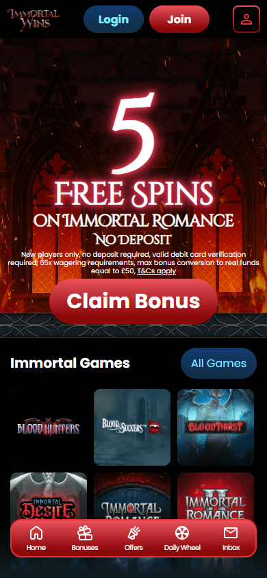 immortal_wins_casino_homepage_mobile