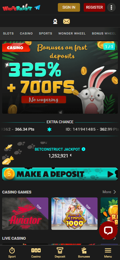 white_rabbit_casino_homepage_mobile