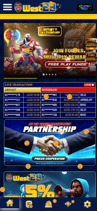 West28_Casino_homepage_mobile