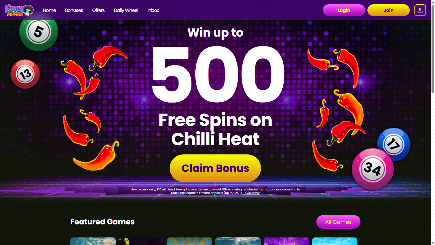 Fever_Bingo_Casino_homepage_desktop