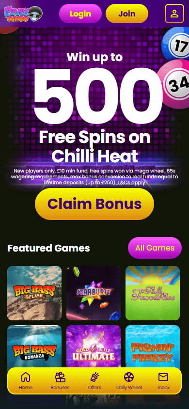 Fever_Bingo_Casino_homepage_mobile