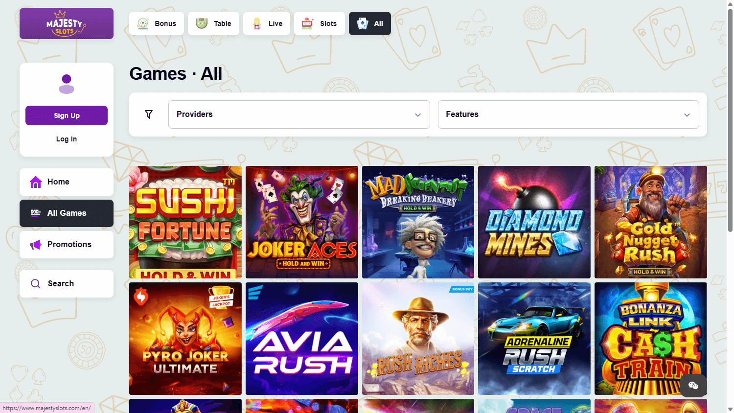 MajestySlots_Casino_game_gallery_desktop