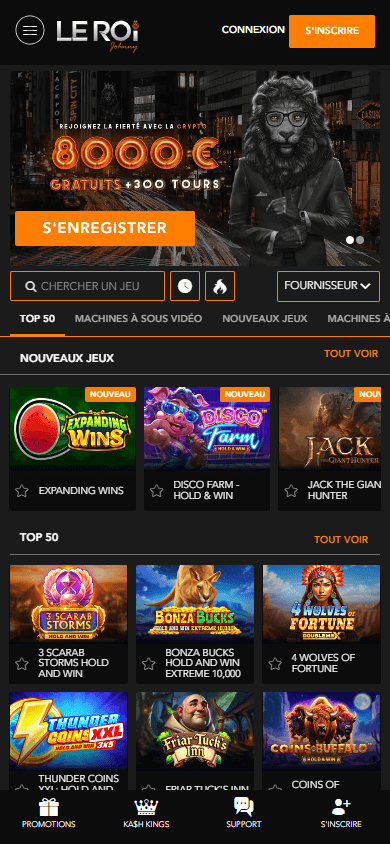 le_roi_johnny_casino_homepage_mobile